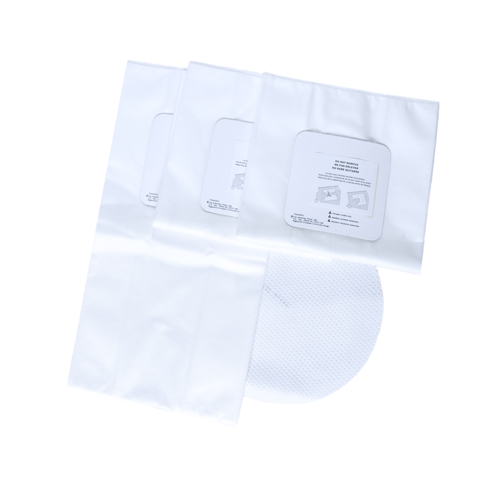 3beutel_filter1450 3 pcs anti-allergenic dust bags for crossvac 1450